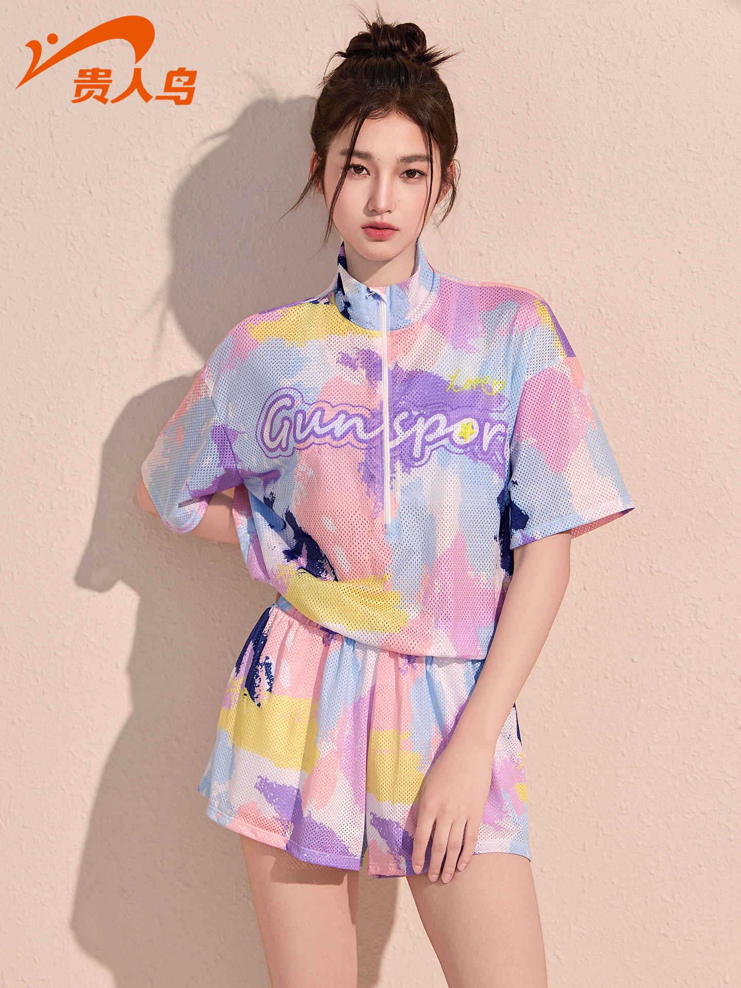 贵人鸟泳衣女分体海边度假三件套高级感2025新款微胖女孩遮肉泳装