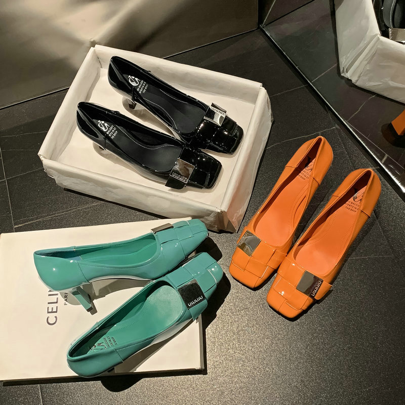 SHERO牧野真皮编织高跟鞋女