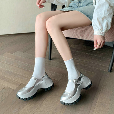 玛丽珍鞋小众设计松糕厚底凉鞋子