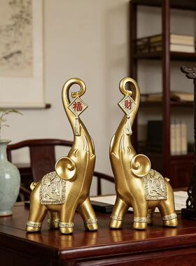 大象酒柜展示柜2026新款办公室桌面老板领导摆件装饰高档大气招财