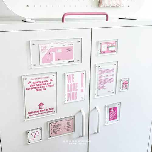 亚克力磁吸相框冰箱贴明星小卡