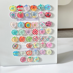 韩国ins清透多巴胺纽扣果冻磁吸装 饰冰箱贴磁性铁皮柜白板电表箱
