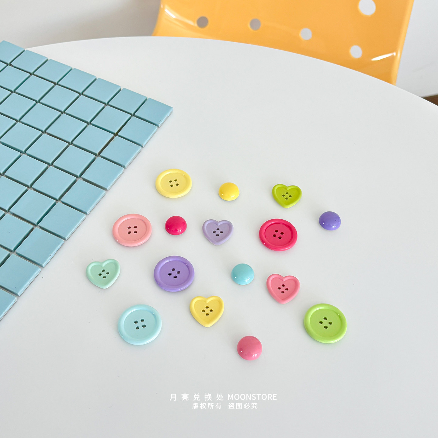 韩国ins多巴胺纽扣冰箱贴磁吸彩色糖果圆纽装饰照片墙创意磁贴