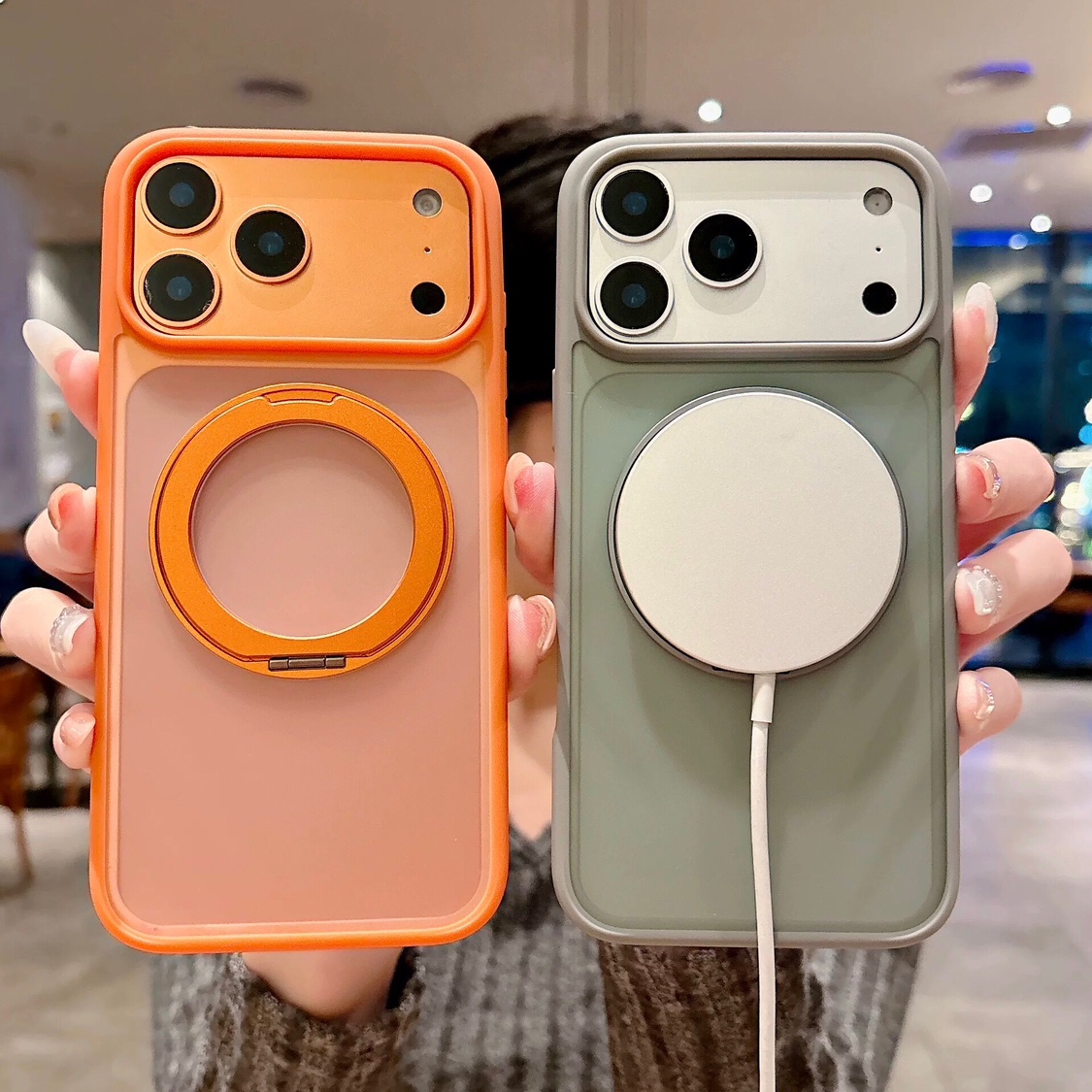 苹果17Pro简约肤感磨砂手机外壳