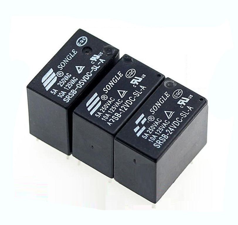 SRSB- 05 12 24VDC-SL-A 5V 12V 24V 5A 4脚 原装松乐继电器