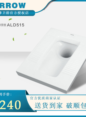 箭牌蹲便器蹲坑式蹲厕所便池冲水箱整套家用防臭卫生间ALD515-1E