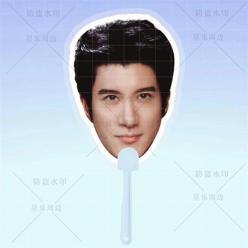 速发王力宏 可爱大头扇扇子应援扇演唱会应援