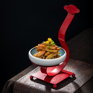 速发酒店饰色小号铁艺冷位组明档凉菜摆盘装特碟子台合配菜碗商用