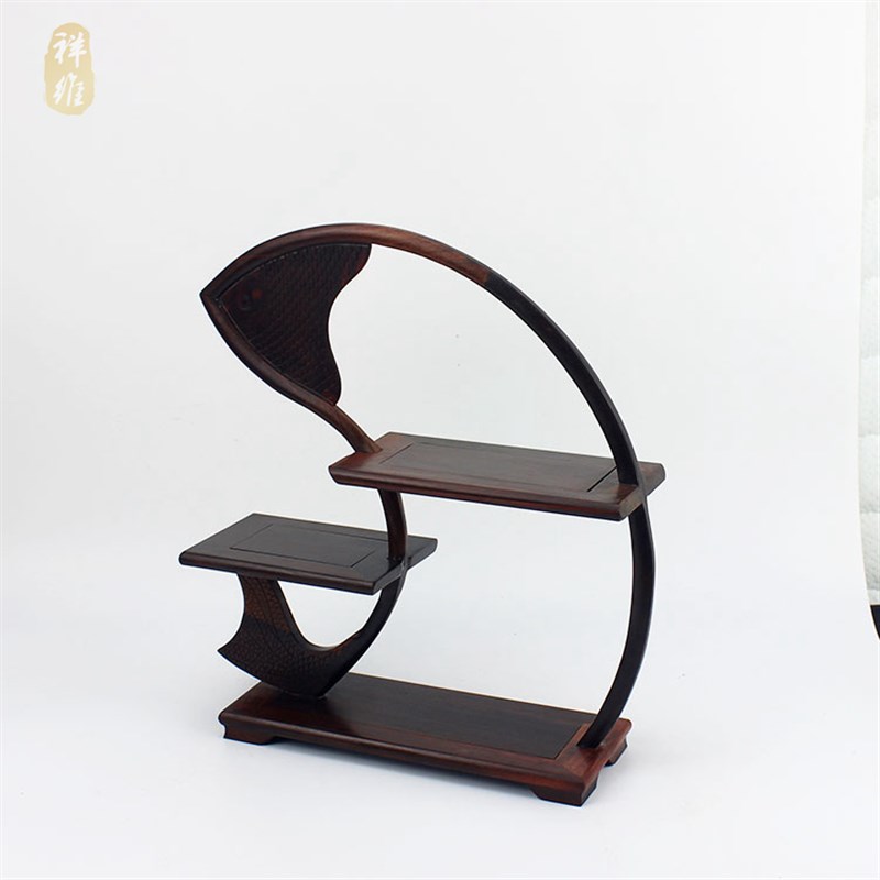 速发交趾黄檀榫卯小置古架中式古典工艺品红阁多宝木摆件博物展示