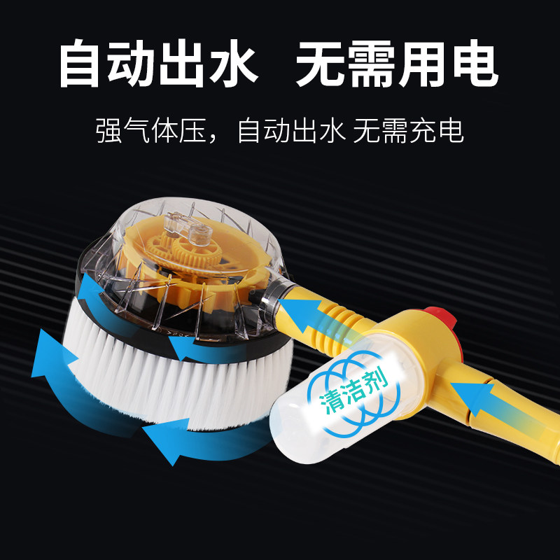 速发洗车尼器雪神尔自动旋转洗车刷水枪家用通水刷高压水抢软毛工