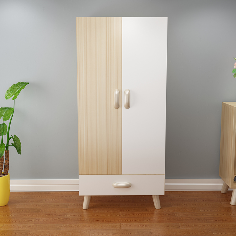 衣柜卧室简约现代经济型组装小型租房板式衣橱简易收纳抽屉木柜子