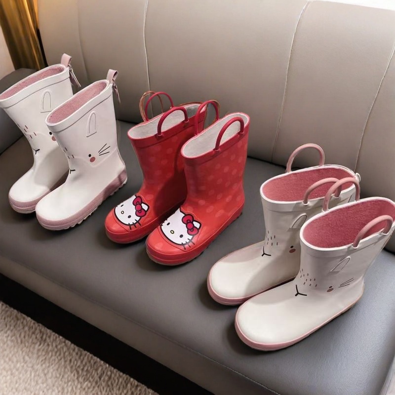 新款几双女童猫咪兔子雨 捡漏 （孤品 售完无  有瑕疵介义慎26-34