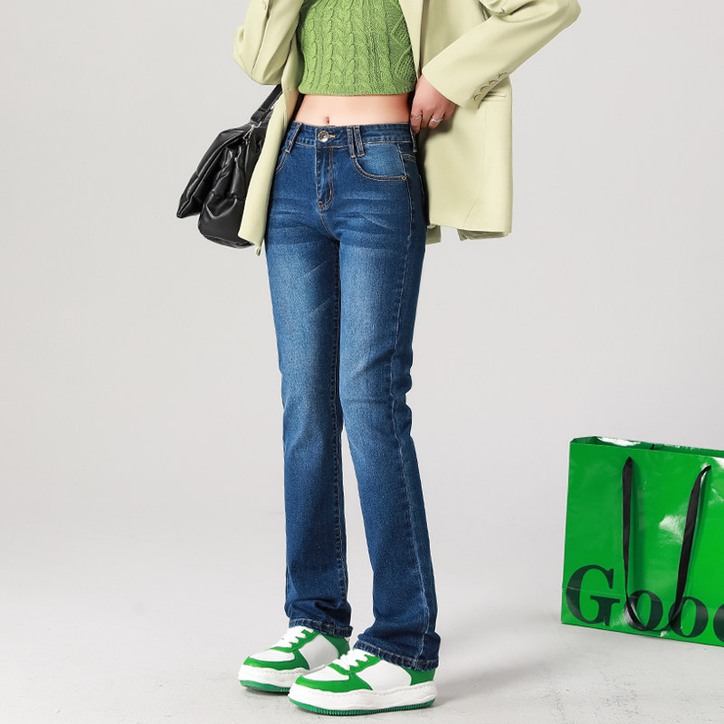 直筒牛仔裤女春秋季新款韩版中腰显瘦直筒大码垂感宽松直筒长裤子,女装/女士精品,牛仔裤,淘宝优惠券,粉丝福利购,淘宝优惠卷