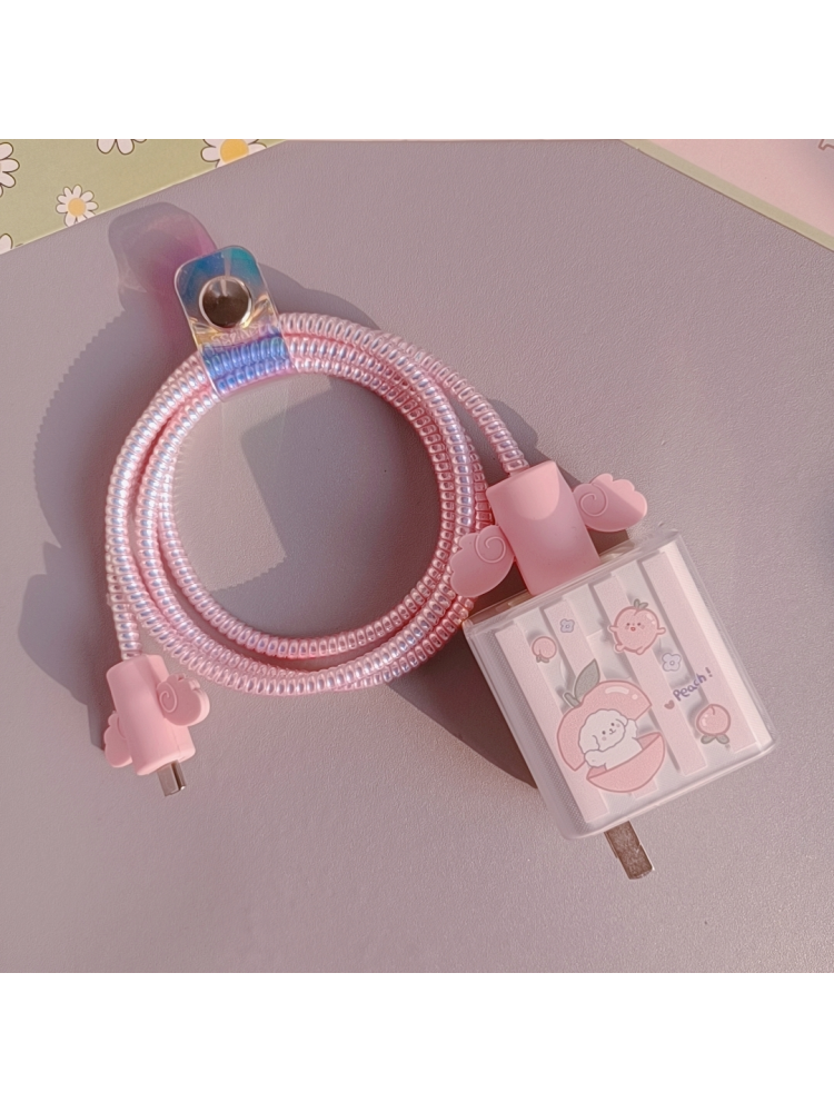 适用荣耀Magic7 400Pro 300ultra数据线保护套缠绕绳100w充电器壳