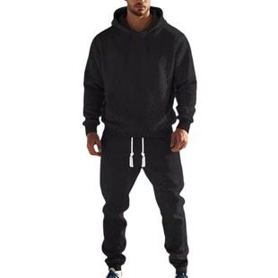 Men's hooded sweatshirt and sweatpants set男连帽卫衣卫裤套装