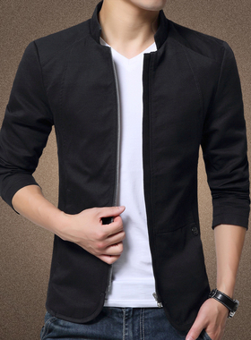 Men's standing collar business casual coat 立领商务休闲夹克