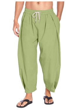 Men fashion solid color drawstring casual pant纯色抽绳休闲裤