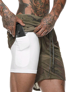 2023夏季男士大码健身训练运动速干慢跑短裤