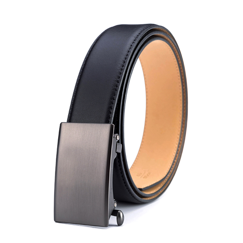 男士头层牛皮锌合金皮带
