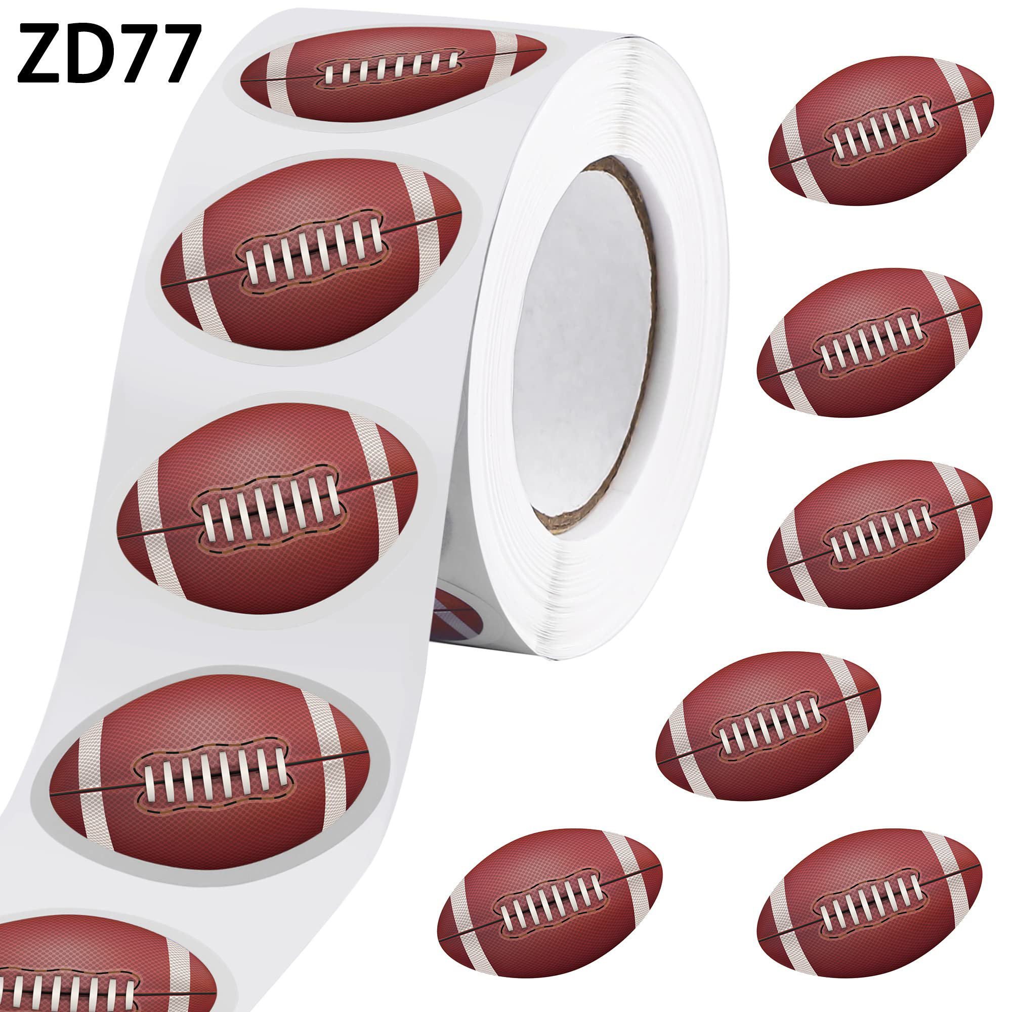 500张/卷橄榄球足球主题活动贴纸儿童玩具diy手账素材装饰包装