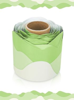 ins小清新绿色边框墙面美化装饰贴纸diy文化墙自粘踢脚线地脚线