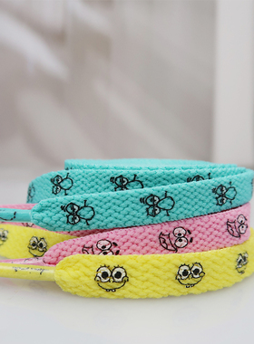 BOB球鞋定制适配匡威AJ1海绵宝宝黄色派大星粉AF1章鱼哥1970s鞋带