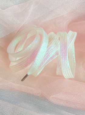 男女ins潮彩色丝绸鞋带af1空军一号aj1高帮亮面鞋带绳小白鞋配饰