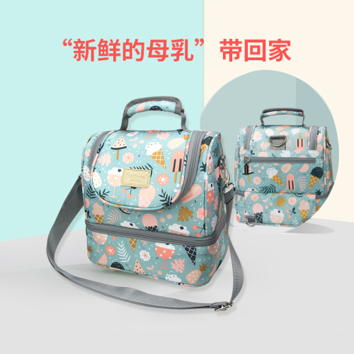 双层背奶包母乳冰包便携式野餐包