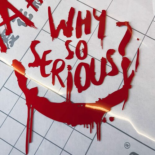 蝙蝠侠小丑Why So Serious笔记本贴行李箱装饰贴纸摩托电动车贴纸