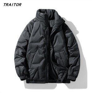 羽绒服男士2024新款冬季胖子大码宽松棉服加绒加厚保暖冬装外套