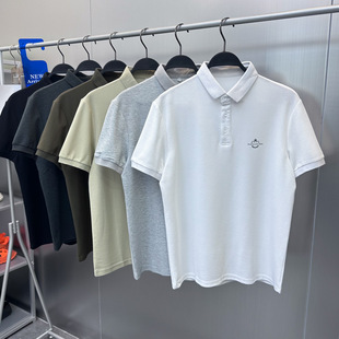 短袖 休闲翻领潮牌字母简约商务合体POLO衫 B1DBD2166 男装 2023夏季