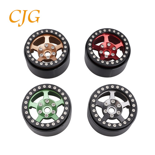 1.9寸金属轮毂1/10RC攀爬车TRX4 scx10 ii d90 cc01 d110轮胎配件