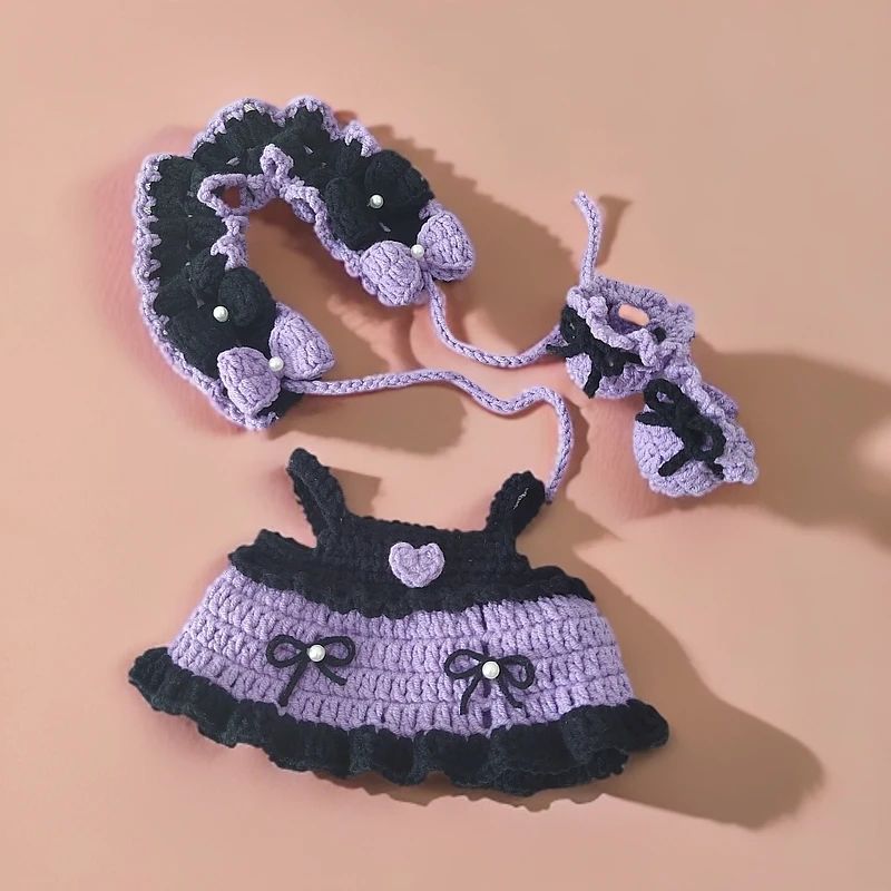 10cm20cm30cm棉花娃娃福宝钩针衣服毛绒玩具bjd换装娃衣定制