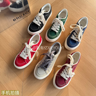 鞋有亿 2025秋冬新款网红流行帆布鞋男生开车上班鞋子休闲板鞋男