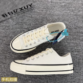 男女款 白色1970s低帮帆布鞋 2026春秋新款 休闲鞋 鞋 子厚底板鞋 有亿