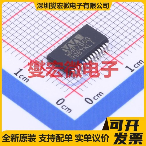 WM8766GEDS/RV SSOP-28-208mil DAC数模转换芯片IC