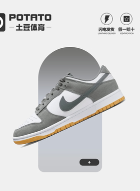 Nike Dunk Low 白灰色 男子低帮复古休闲运动板鞋 FV0389-100