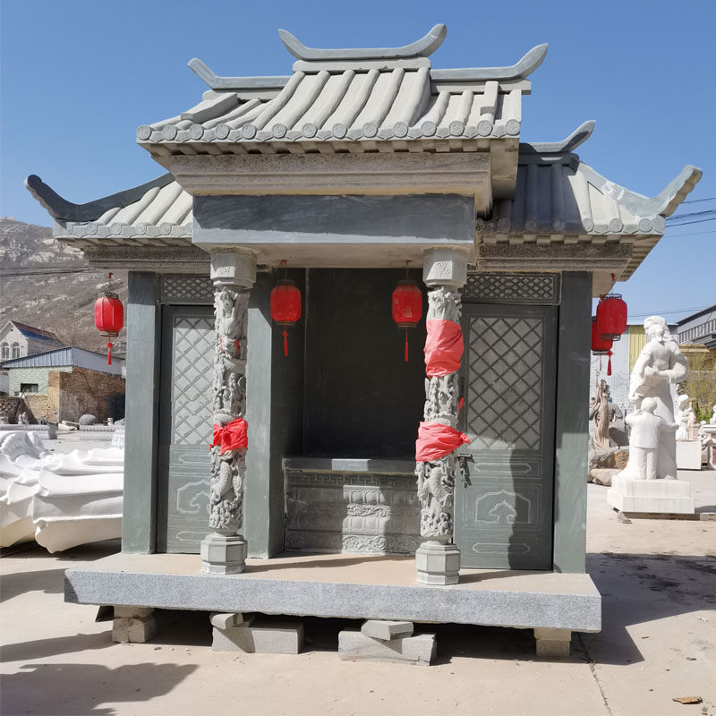 石雕庙宇花岗岩大小型土地庙土地公土地婆像供奉神像庙宇宗祠祖祠