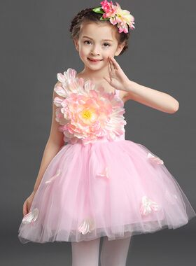 娈绮儿幼儿园花朵公主蓬蓬纱裙