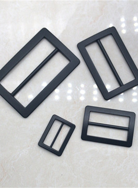 高档锌合金日字扣 烤漆黑色日子扣 金属黑油三档扣 喷漆腰带扣