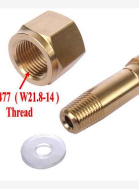 二氧化碳减压阀DIN477/W21.8右六角螺母带垫圈减压器压力表调节器