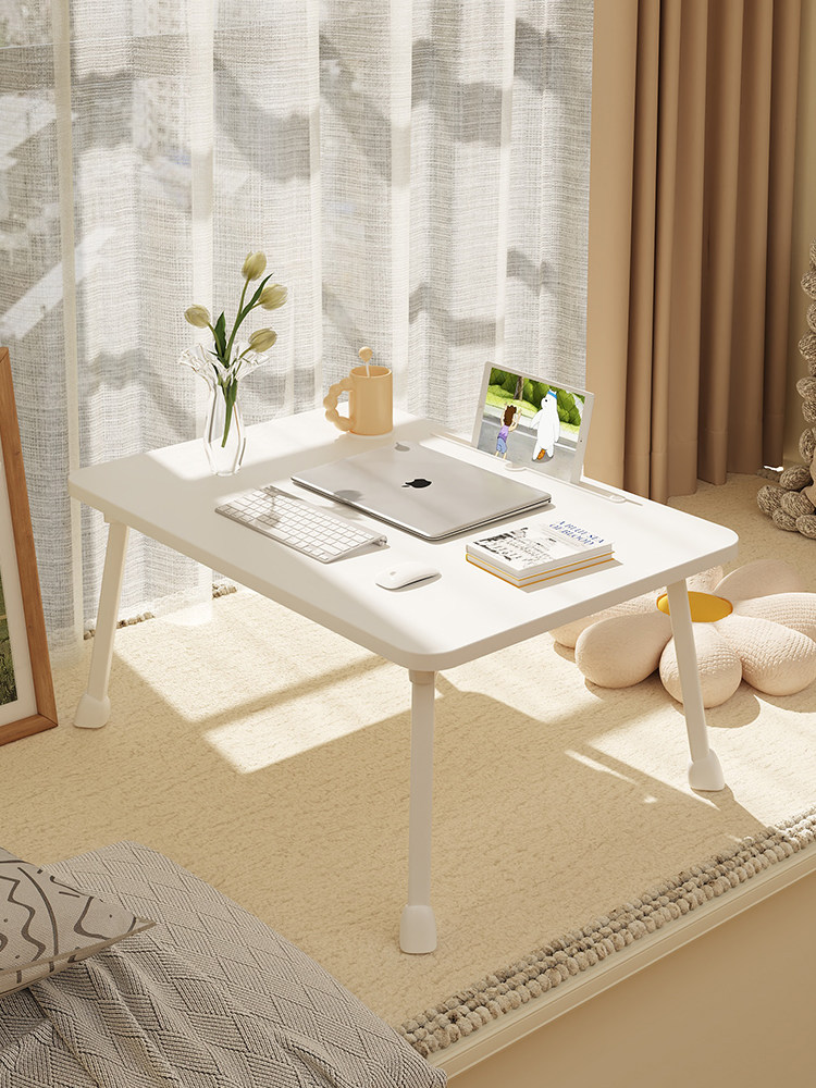 加高加大号床上小桌子飘窗电脑桌折叠桌上铺家用懒人书桌学生写字