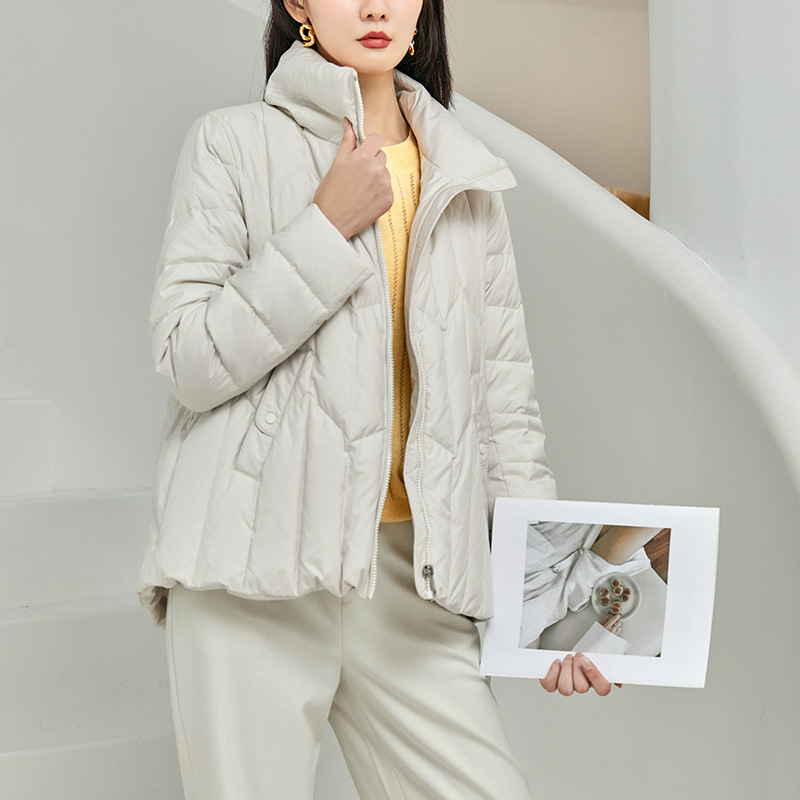 短款羽绒服女立领保暖显瘦气质羽绒服女中老年羽绒服女