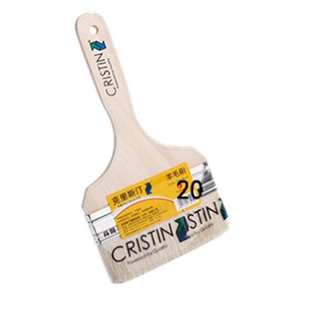 克里斯汀羊毛刷123458寸木质手柄羊毛刷油漆涂料刷子油漆刷漆工具