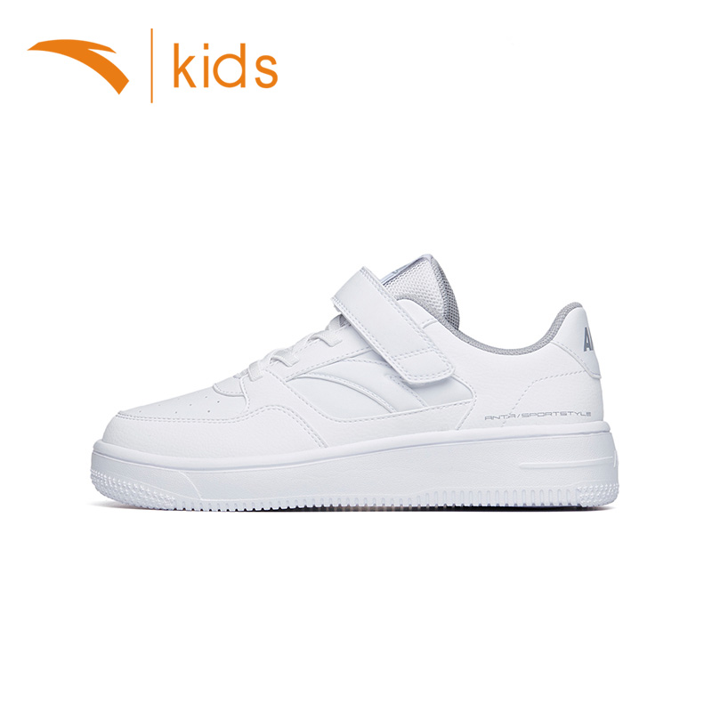 小白鞋春秋男大童安踏板鞋