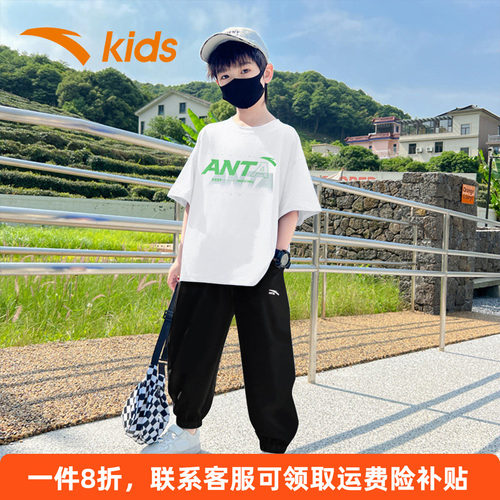 安踏运动套装短袖T恤长裤