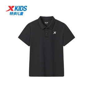 特步童装男童短袖POLO衫2024夏季新款儿童速干休闲衣服大童运动衣
