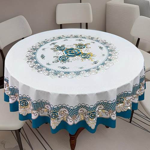 圆桌桌布加厚防水防油防烫