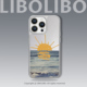哩卜哩卜ins线条海岸日出适用iPhone17promax手机壳苹果16pro