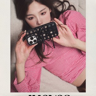 JUEVES星期四黑镜黑丝绒绑带壳苹果16promax手机壳15pro软壳16pm